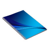 Carnet Bannière Arrière - plan bleu Abstrait (Côté Droit)