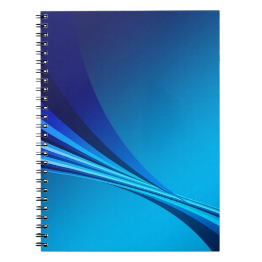 Carnet Bannière Arrière - plan bleu Abstrait (Devant)