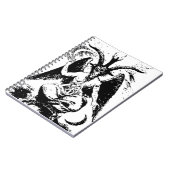 Carnet Baphomet noir vintage (Côté gauche)