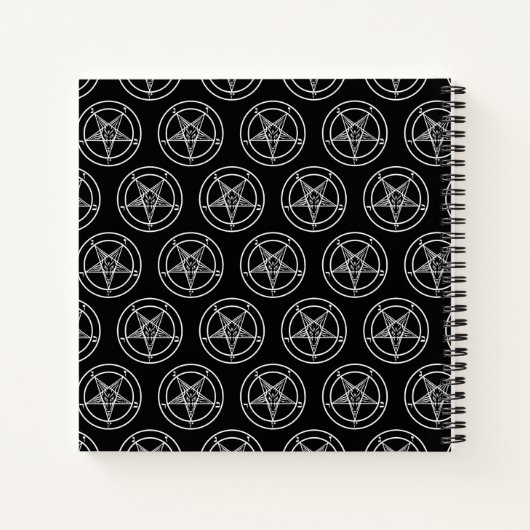 Carnet Baphomet Pentagram Satanique (Dos)