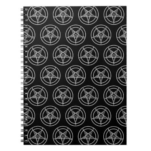 Carnet Baphomet Pentagram Satanique (Devant)