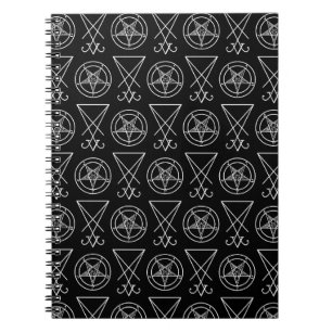 Carnet Baphomet & Sigil de Lucifer Spiral Photo Notebook