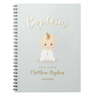 Carnet Baptême Baby Boy