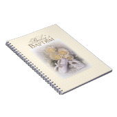 Carnet Baptême de bébé Neutre, Nom personnalisable, Liam (Côté Droit)