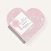 Carnet Baptême Grande Petite-Fille Dentelle Rose Personna (Devant)