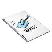 Carnet Bar Commun Drôle Guitare Basse Poisson Jeu de Mots (Côté Droit)