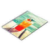 Carnet Bar de piscine à coucher de soleil rétro (Côté gauche)