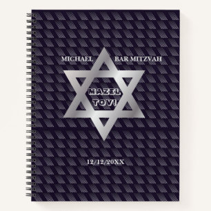 Carnet Bar Mitzvah Anniversaire Motif Moderne