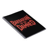 Carnet Barbarde de l'horreur gothique Damné (Côté Droit)