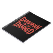 Carnet Barbarde de l'horreur gothique Damné (Côté gauche)