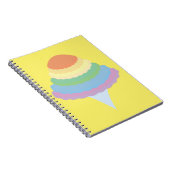 Carnet Barbe à papa arc-en-ciel (Côté Droit)