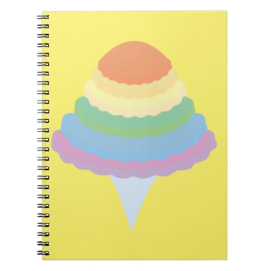 Carnet Barbe à papa arc-en-ciel (Devant)