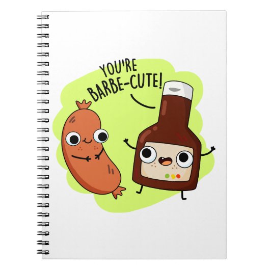 Carnet Barbe-cute Blague drôle de barbecue Pun (Devant)