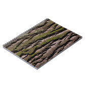 Carnet Barbier chêne moss tronc bois (Côté gauche)