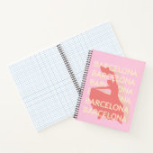 Carnet Barcelone Art Voyage, Rose, Pastel (Intérieur)