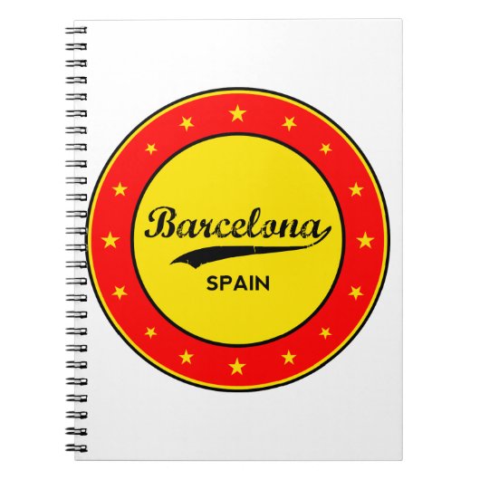 Carnet Barcelone, Espagne, cercle (Devant)