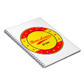 Carnet Barcelone, Espagne, cercle aux couleurs du drapeau (Côté Droit)