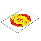 Carnet Barcelone, Espagne, cercle aux couleurs du drapeau (Côté gauche)