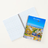 Carnet Barcelone, Espagne - Parc Guell Spirale de mosaïqu (Intérieur)