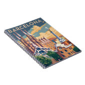Carnet Barcelone Espagne vintage (Côté Droit)
