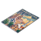 Carnet Barcelone Espagne vintage (Côté gauche)