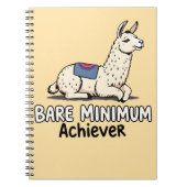 Carnet Bare Minimum Achiever Funny Llama Lazy Humor  (Devant)