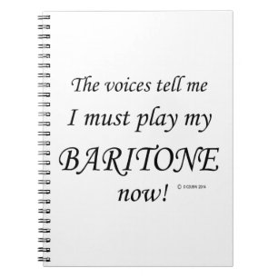 Carnet Baritone Voices dit qu'il faut jouer