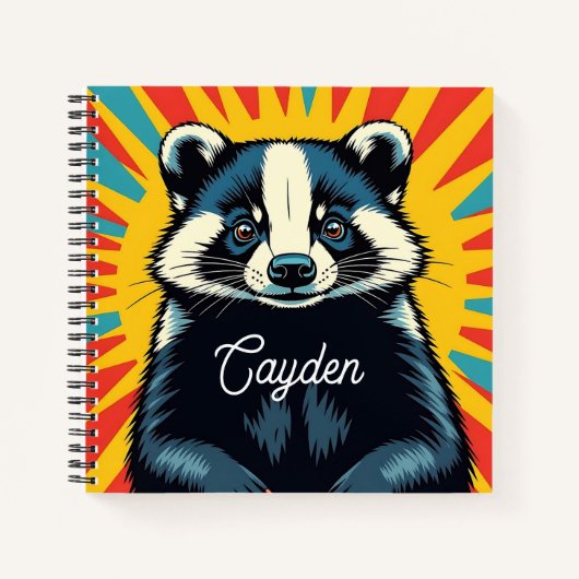 Carnet Barman d'Art Cute Pop Personnalisé (Devant)