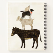 Carnet Barnyard Bufs - Âne, Chèvre, Chien, Chat (Dos)