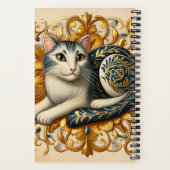Carnet Baroque Cat Reverie (Verso)