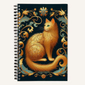 Carnet Baroque Cat Reverie (Recto)