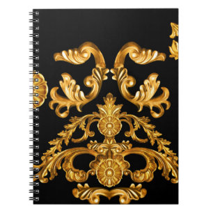 Carnet Baroque d'or, éléments ornementaux.