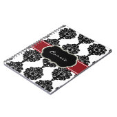 Carnet baroque noir et blanc (Côté gauche)