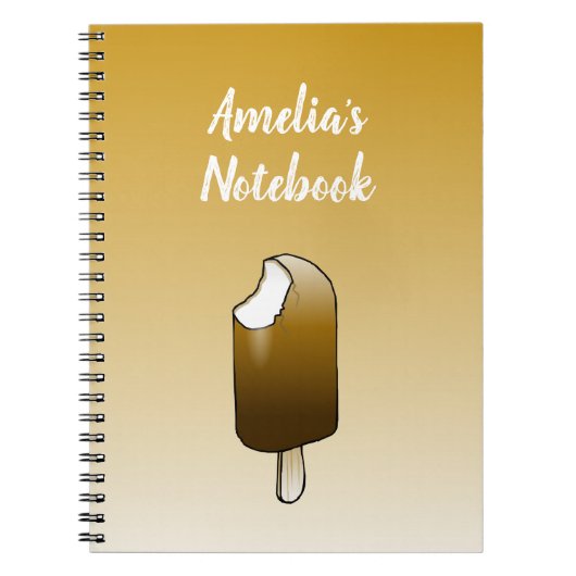 Carnet Barre de glace à la vanille délicieuse (Devant)