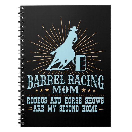 Carnet Barrel Racing Maman Rodeos Second Home (Devant)
