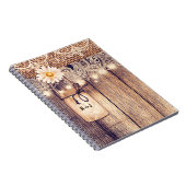 Carnet Barres de Mason éclairées rustiques Daisies & dent (Côté Droit)