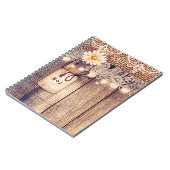 Carnet Barres de Mason éclairées rustiques Daisies & dent (Côté gauche)