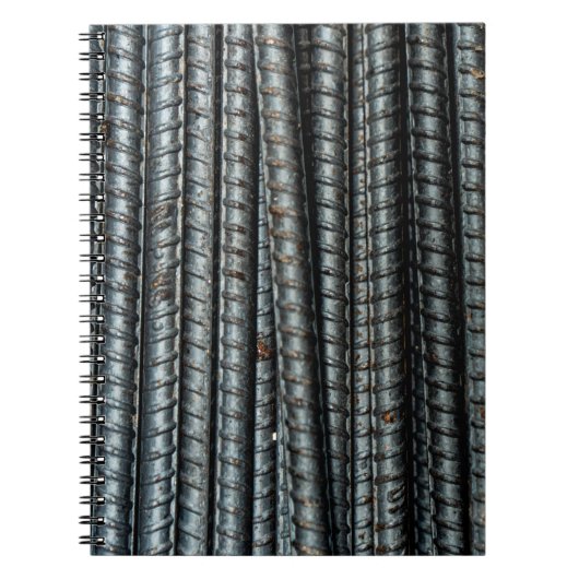 Carnet Barres en métal noir (Devant)