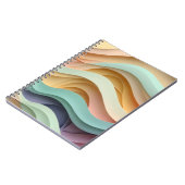 Carnet Barres ondulées couleur bonbon (Côté gauche)