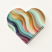 Carnet Barres ondulées couleur bonbon (Dos)