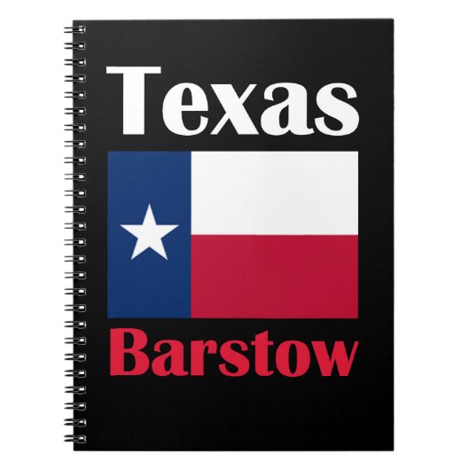 Carnet Barstow TX (Devant)