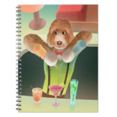 Carnet Bartending Dog in Retro Bar (Devant)