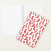 Carnet Bas nordiques rouge et blanc (À l'intérieur)