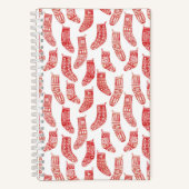 Carnet Bas nordiques rouge et blanc (Recto)