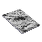 Carnet Basalt Lava Rocks dans le désert, noir et blanc Ph (Côté Droit)