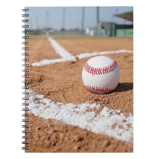 Carnet Base-ball et terrain de baseball (Devant)