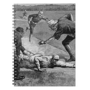 Carnet Base-ball vintage par Thure De Thulstrup, 1885