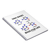 Carnet Base de base d'ADN pour la structure moléculaire d (Côté Droit)