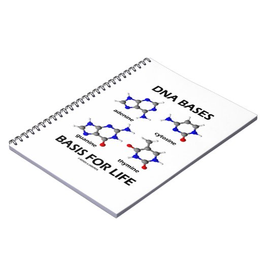 Carnet Base de base d'ADN pour la structure moléculaire d (Côté gauche)