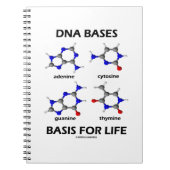 Carnet Base de base d'ADN pour la structure moléculaire d (Devant)